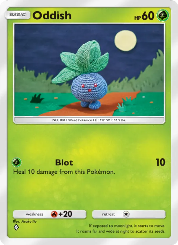 Oddish — Space-Time Smackdown #001 (Pokémon TCG card)