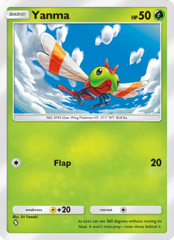 Yanma — Space-Time Smackdown #006 (Pokémon TCG card)