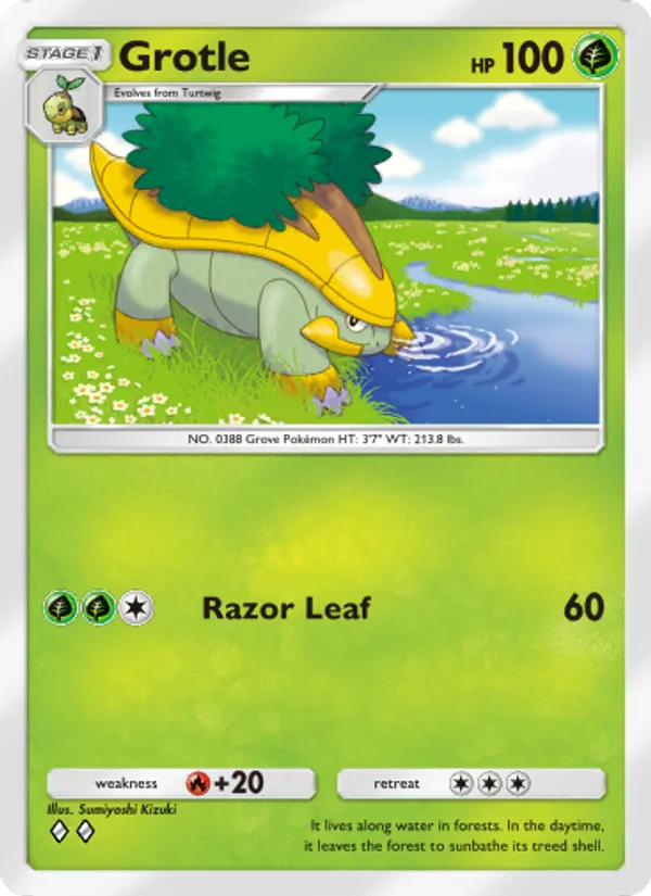Grotle — Space-Time Smackdown #011 (Pokémon TCG card)