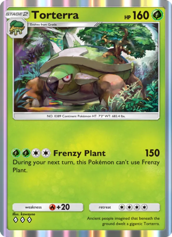 Torterra — Space-Time Smackdown #012 (Pokémon TCG card)