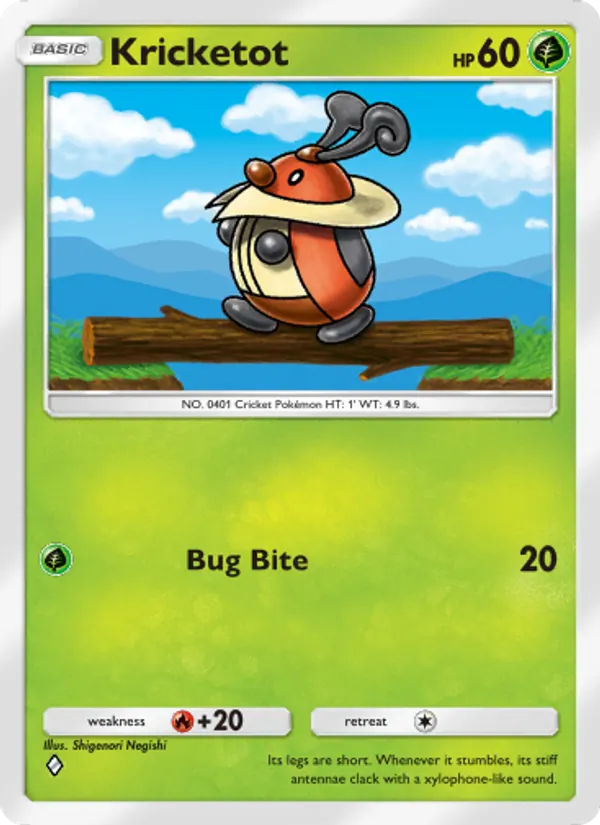 Kricketot — Space-Time Smackdown #013 (Pokémon TCG card)