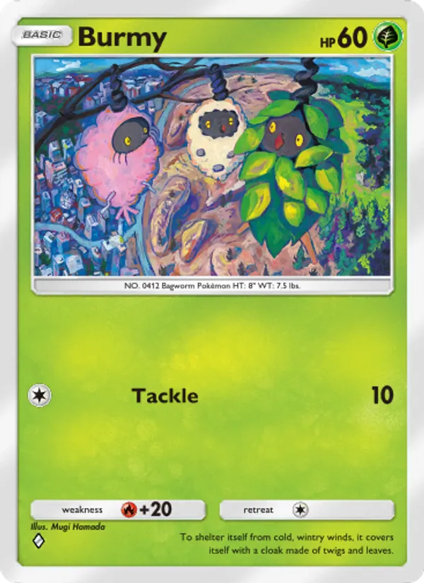 Burmy — Space-Time Smackdown #015 (Pokémon TCG card)