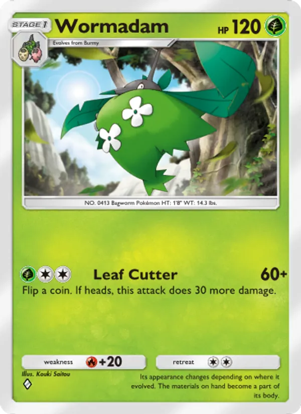 Wormadam — Space-Time Smackdown #016 (Pokémon TCG card)