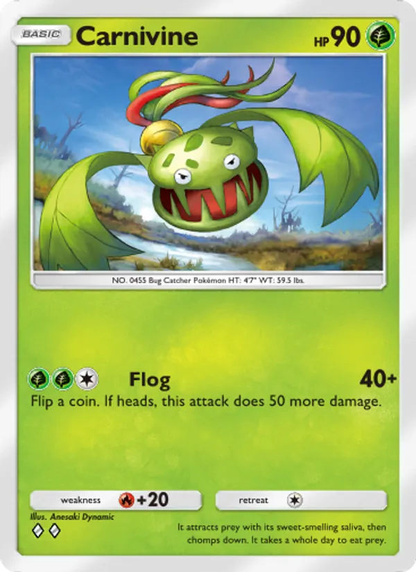 Carnivine — Space-Time Smackdown #019 (Pokémon TCG card)