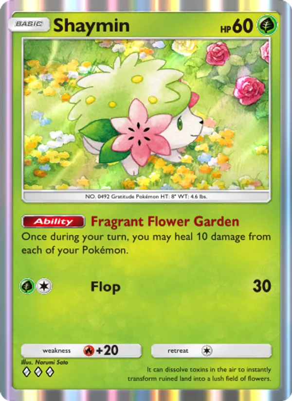 Shaymin — Space-Time Smackdown #022 (Pokémon TCG card)
