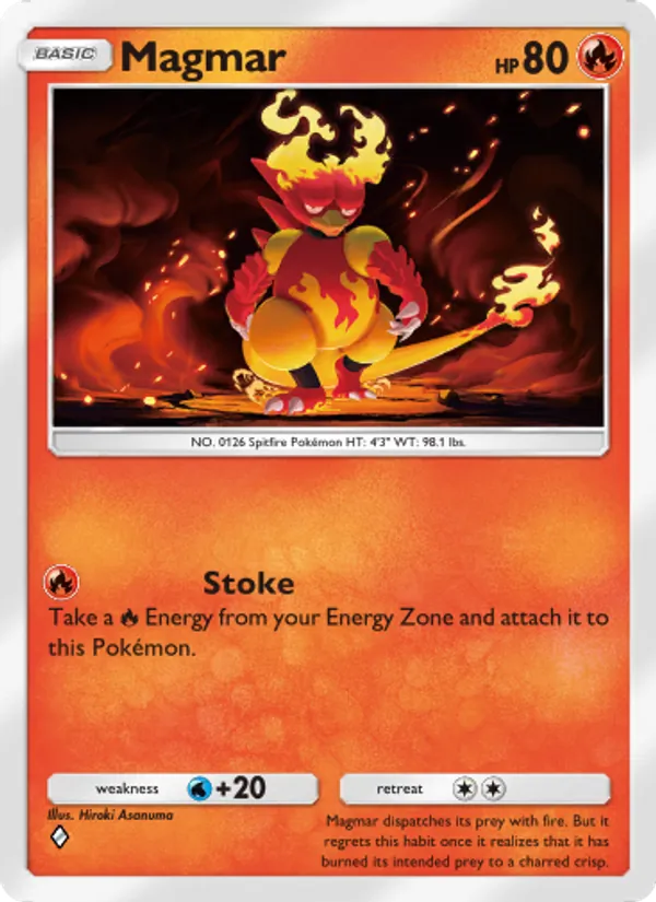 Magmar — Space-Time Smackdown #023 (Pokémon TCG card)