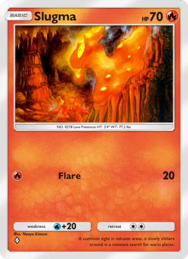 Slugma — Space-Time Smackdown #025 (Pokémon TCG card)