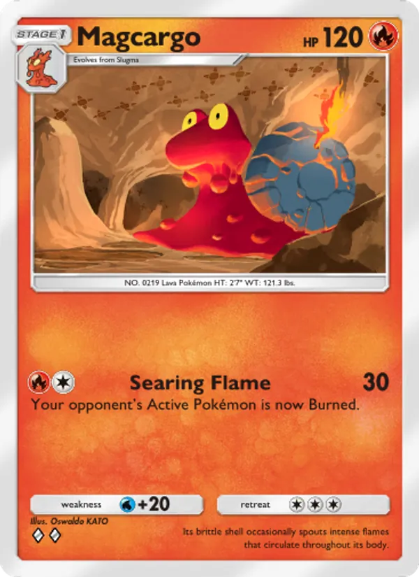 Magcargo — Space-Time Smackdown #026 (Pokémon TCG card)