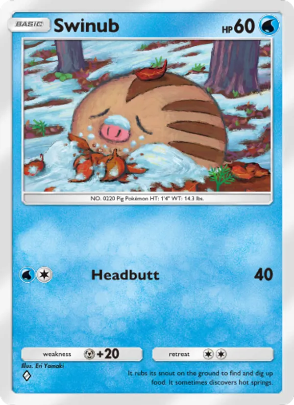 Swinub — Space-Time Smackdown #031 (Pokémon TCG card)
