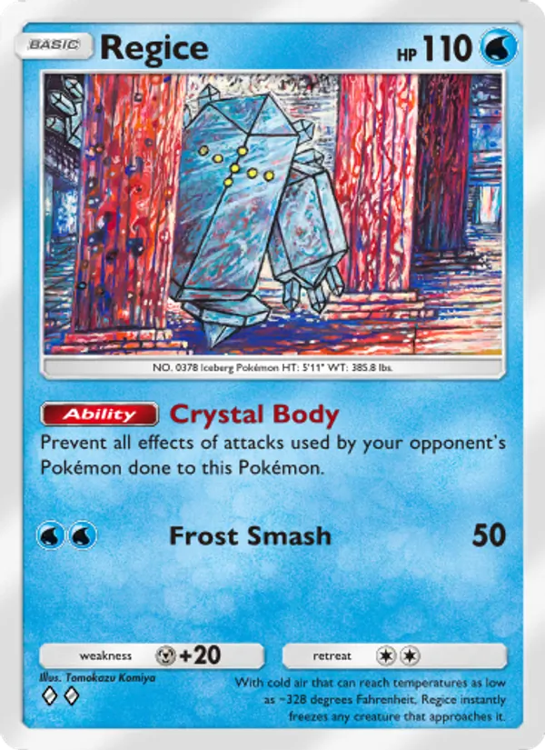 Regice — Space-Time Smackdown #034 (Pokémon TCG card)
