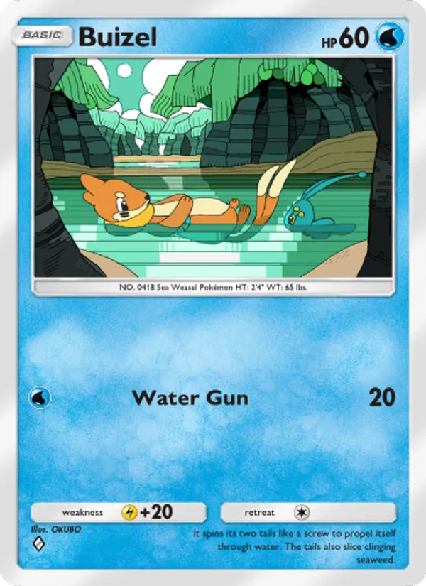 Buizel — Space-Time Smackdown #038 (Pokémon TCG card)