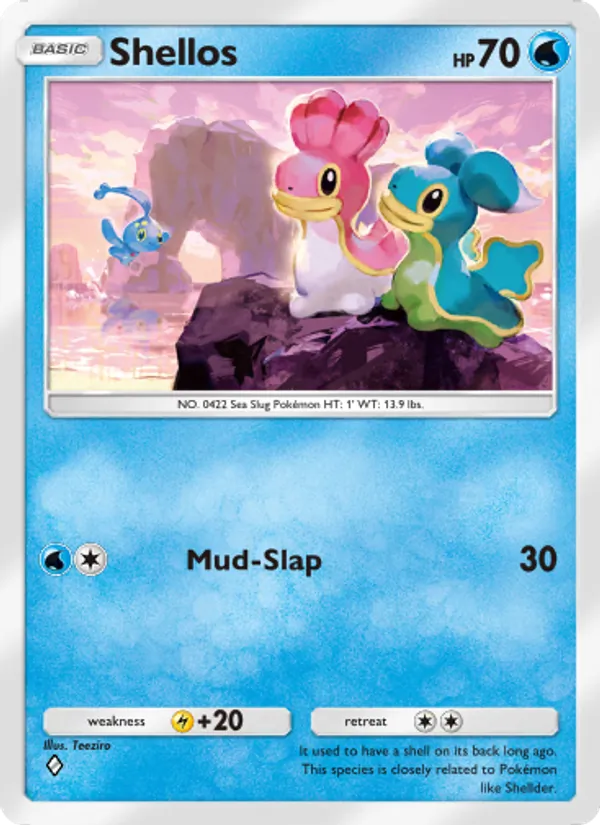 Shellos — Space-Time Smackdown #040 (Pokémon TCG card)