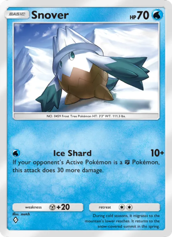 Snover — Space-Time Smackdown #044 (Pokémon TCG card)