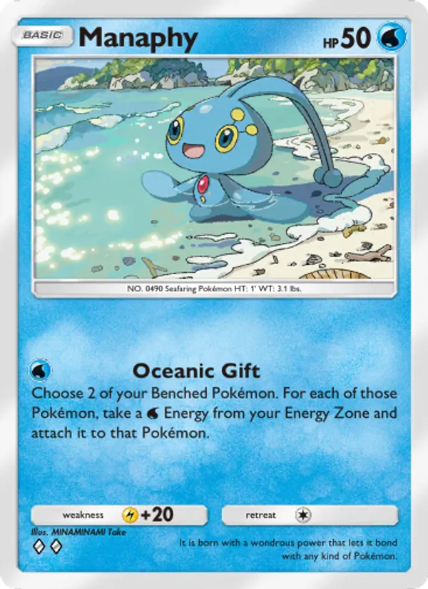 Manaphy — Space-Time Smackdown #050 (Pokémon TCG card)