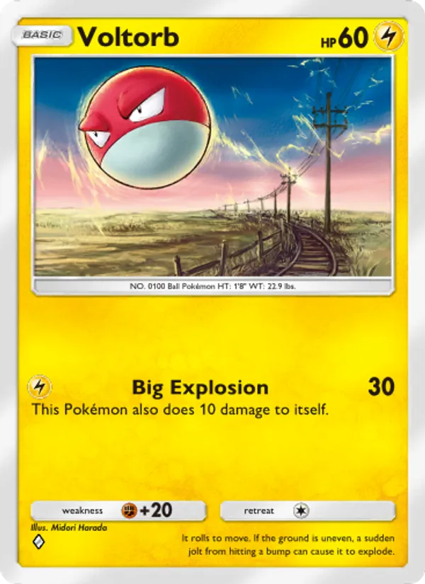 Voltorb — Space-Time Smackdown #054 (Pokémon TCG card)