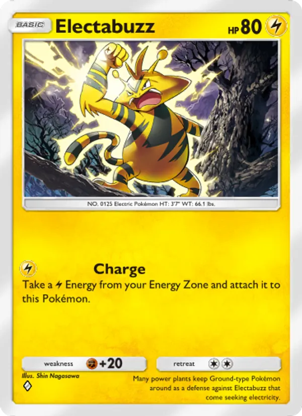 Electabuzz — Space-Time Smackdown #056 (Pokémon TCG card)