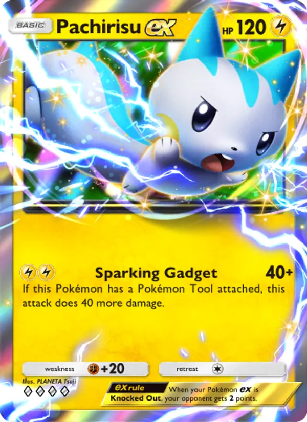 Pachirisu ex — Space-Time Smackdown #061 (Pokémon TCG card)