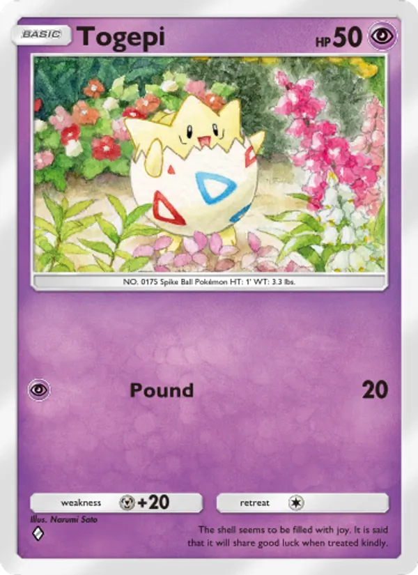 Togepi — Space-Time Smackdown #063 (Pokémon TCG card)