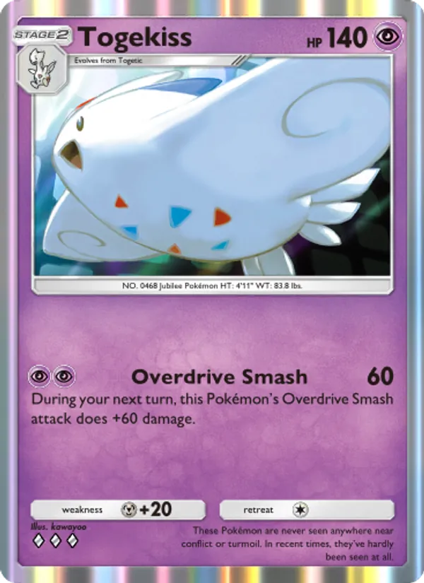 Togekiss — Space-Time Smackdown #065 (Pokémon TCG card)