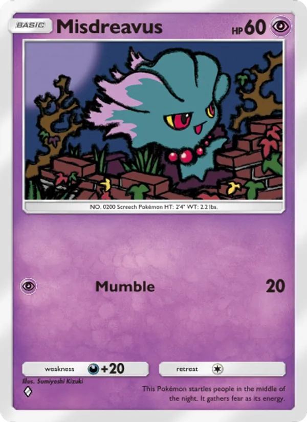Misdreavus — Space-Time Smackdown #066 (Pokémon TCG card)