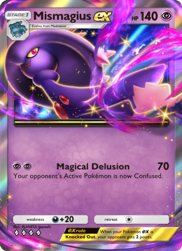 Mismagius ex — Space-Time Smackdown #067 (Pokémon TCG card)