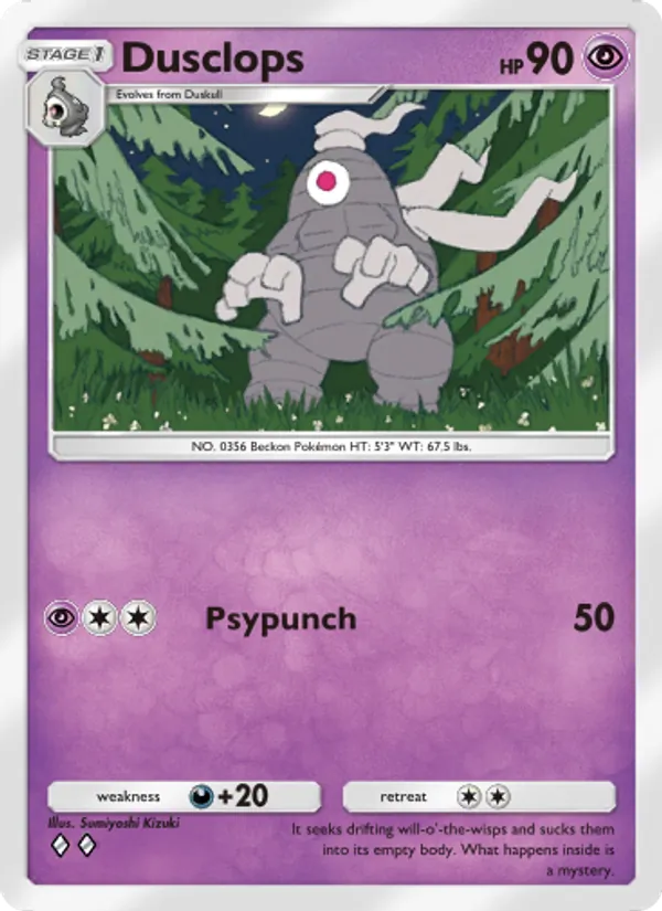 Dusclops — Space-Time Smackdown #071 (Pokémon TCG card)