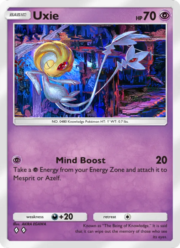 Uxie — Space-Time Smackdown #075 (Pokémon TCG card)