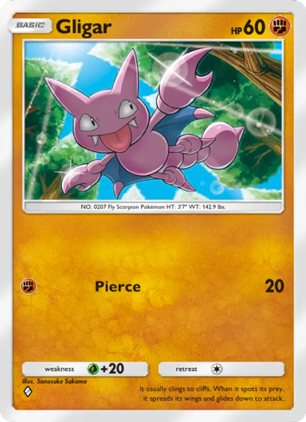 Gligar — Space-Time Smackdown #083 (Pokémon TCG card)