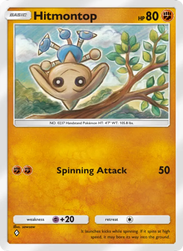 Hitmontop — Space-Time Smackdown #085 (Pokémon TCG card)