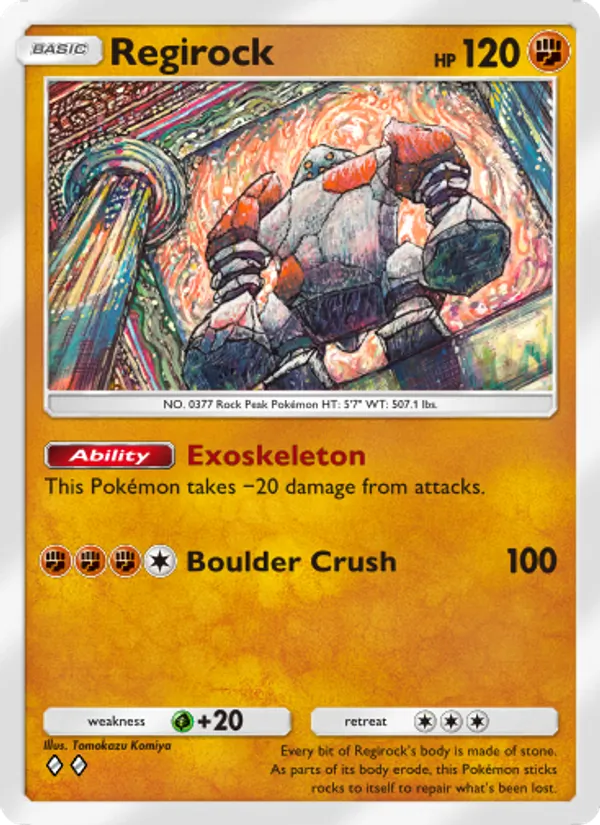 Regirock — Space-Time Smackdown #087 (Pokémon TCG card)