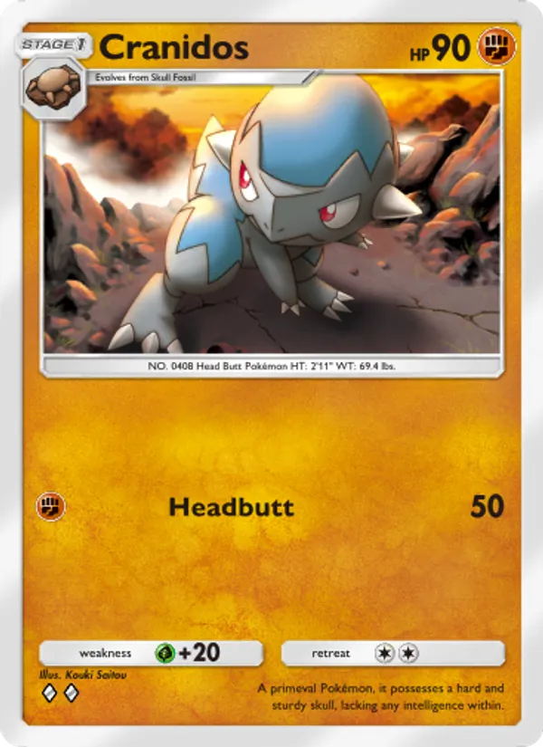 Cranidos — Space-Time Smackdown #088 (Pokémon TCG card)