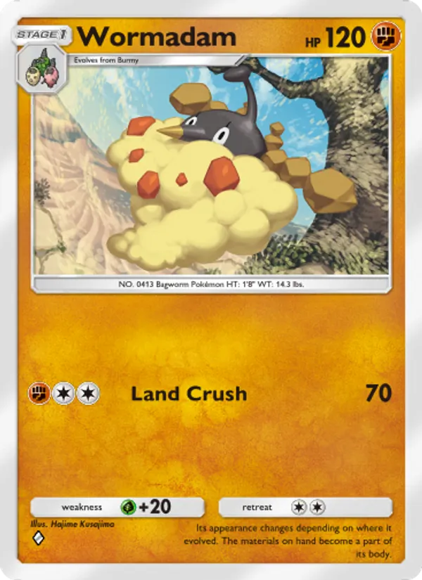 Wormadam — Space-Time Smackdown #090 (Pokémon TCG card)
