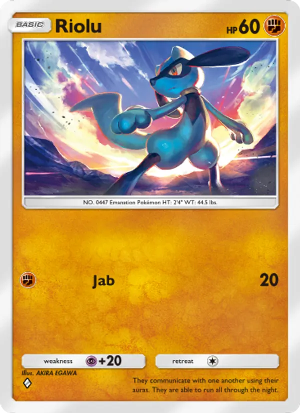 Riolu — Space-Time Smackdown #091 (Pokémon TCG card)