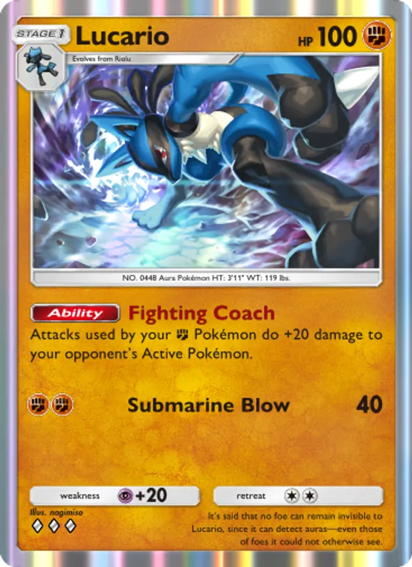Lucario — Space-Time Smackdown #092 (Pokémon TCG card)
