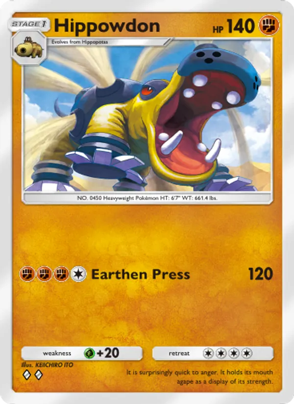 Hippowdon — Space-Time Smackdown #094 (Pokémon TCG card)