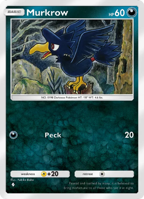 Murkrow — Space-Time Smackdown #096 (Pokémon TCG card)