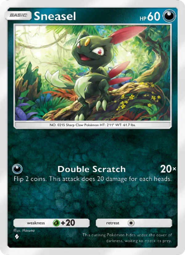 Sneasel — Space-Time Smackdown #098 (Pokémon TCG card)