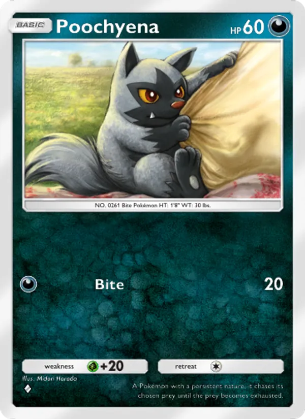 Poochyena — Space-Time Smackdown #100 (Pokémon TCG card)