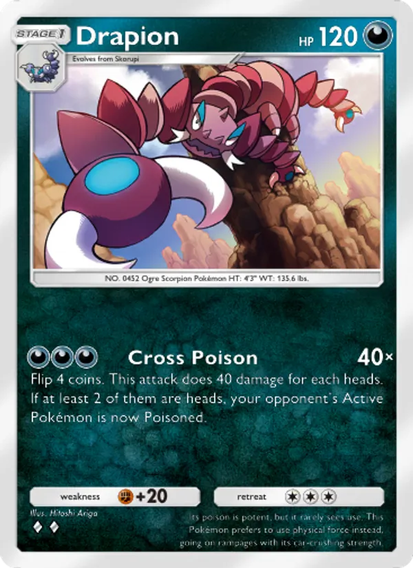 Drapion — Space-Time Smackdown #106 (Pokémon TCG card)