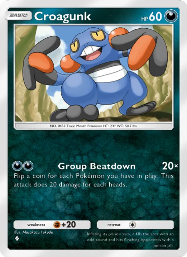 Croagunk — Space-Time Smackdown #107 (Pokémon TCG card)
