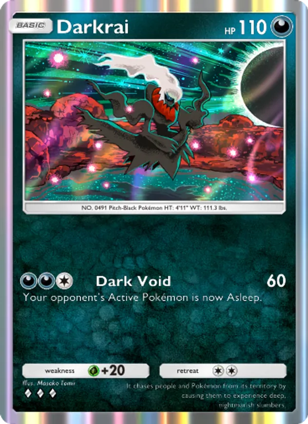 Darkrai — Space-Time Smackdown #109 (Pokémon TCG card)