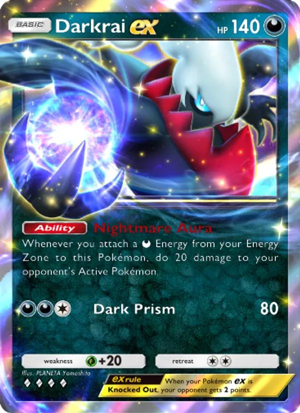 Darkrai ex — Space-Time Smackdown #110 (Pokémon TCG card)