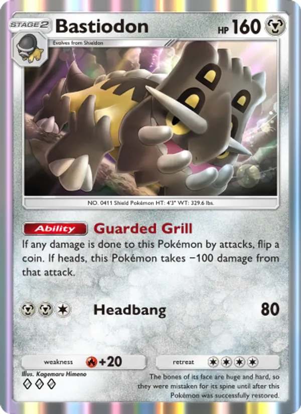Bastiodon — Space-Time Smackdown #114 (Pokémon TCG card)