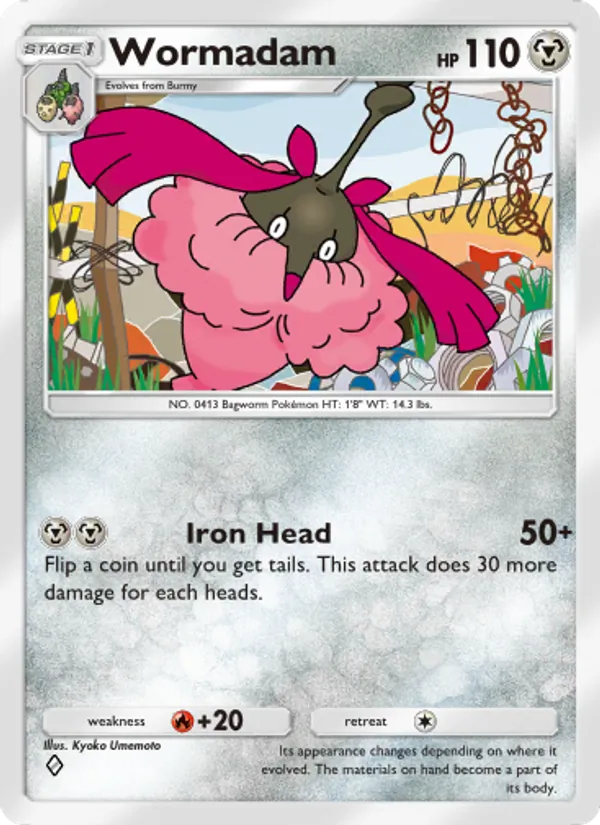 Wormadam — Space-Time Smackdown #115 (Pokémon TCG card)