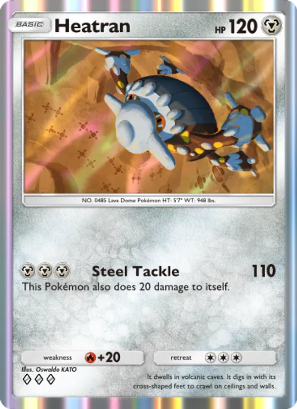 Heatran — Space-Time Smackdown #120 (Pokémon TCG card)