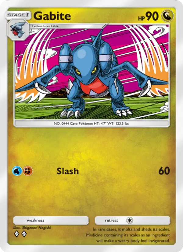 Gabite — Space-Time Smackdown #122 (Pokémon TCG card)