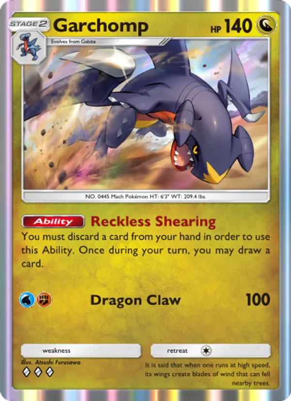 Garchomp — Space-Time Smackdown #123 (Pokémon TCG card)