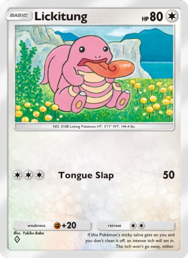 Lickitung — Space-Time Smackdown #124 (Pokémon TCG card)