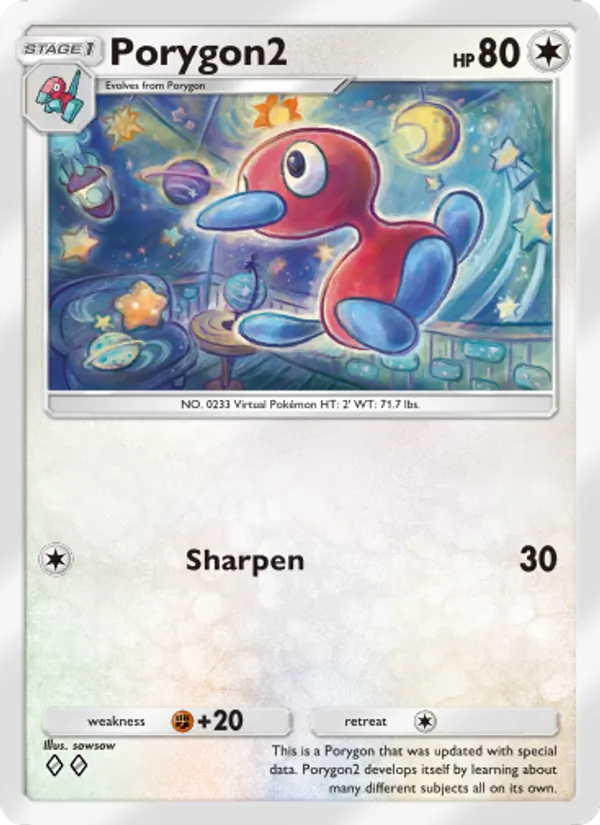 Porygon2 — Space-Time Smackdown #128 (Pokémon TCG card)