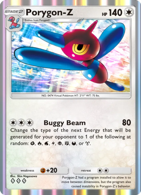 Porygon-Z — Space-Time Smackdown #129 (Pokémon TCG card)
